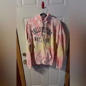 Yellowstone National Park Tie-Dye Hoodie Size XXL